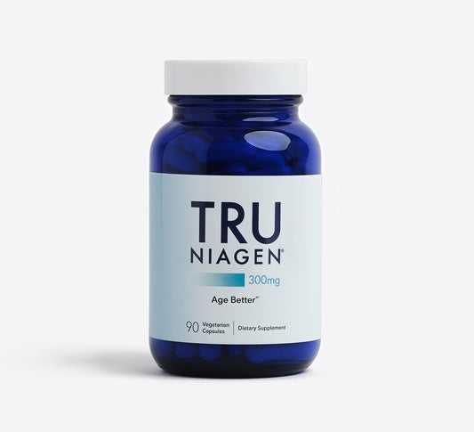 TRU NIAGEN Patented NAD+ Supplement for Anti Aging and Cell Regeneration, 300 mg Niagen, 90 Servings | Supports Cellular Energy, Brain, Muscle | Nicotinamide Riboside (NR) Take 1 Daily | 1 Bottle